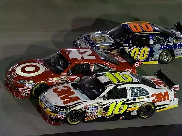 Titel-Bild zur News: Juan Pablo Montoya, Greg Biffle, David Reutimann