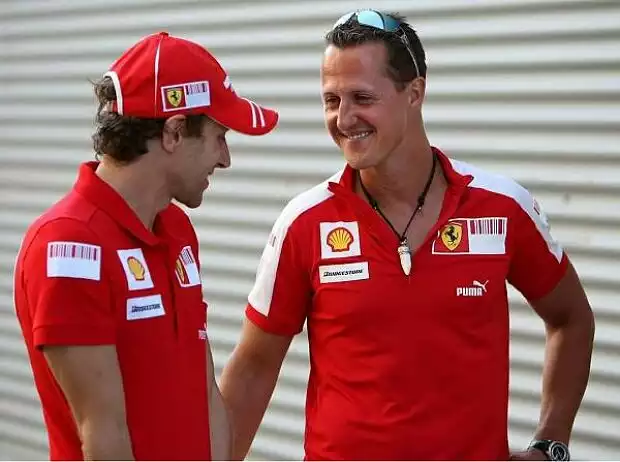 Luca Badoer, Michael Schumacher Titel-Bild zur News: Luca Badoer, Michael Schumacher