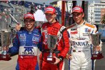 Sergio Perez (Arden), Nico Hülkenberg (ART) und Vitaly Petrov (Campos) 