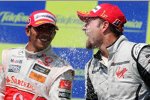 Lewis Hamilton Rubens Barrichello (McLaren-Mercedes) (Brawn) 
