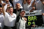 Ross Brawn (Teamchef) und Rubens Barrichello (Brawn) 