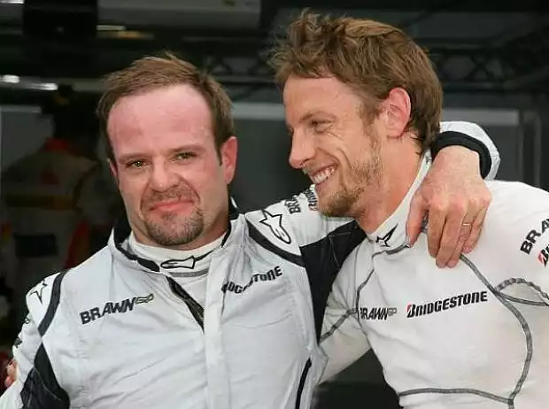 Jenson Button, Rubens Barrichello Titel-Bild zur News: Jenson Button, Rubens Barrichello