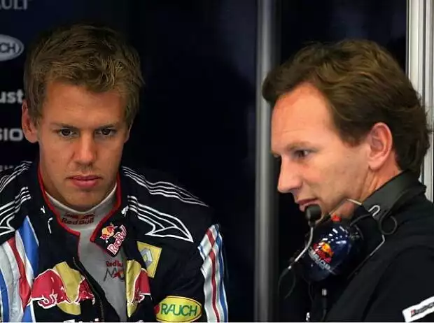 Titel-Bild zur News: Sebastian Vettel und Christian Horner