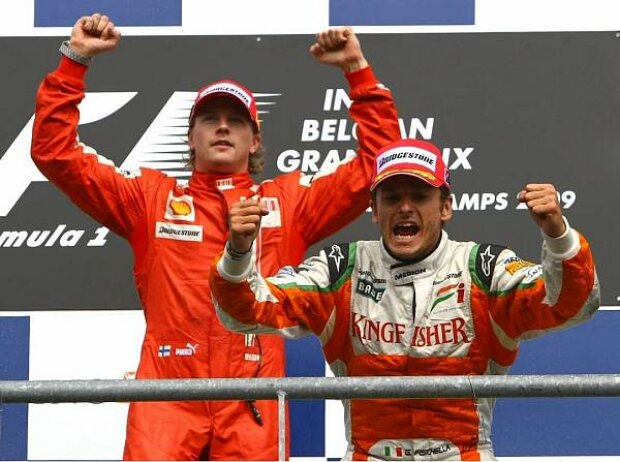Titel-Bild zur News: Kimi Räikkönen und Giancarlo Fisichella