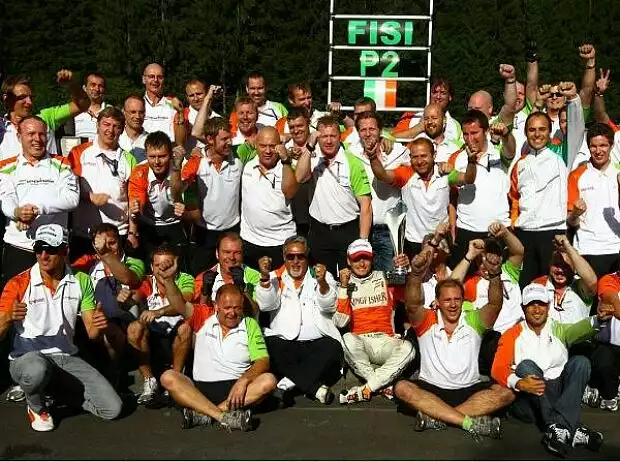 Titel-Bild zur News: Vijay Mallya (Teameigentümer), Giancarlo Fisichella