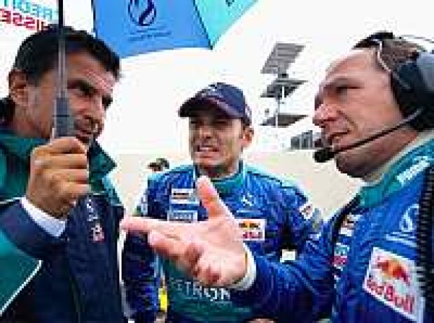 Enrico Zanarini, Giancarlo Fisichella und Willy Rampf