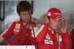 Giancarlo Fisichella (Ferrari) und Renningenieur Rob Smedley