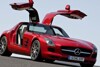 Bild zum Inhalt: Wieder ein echter Flügeltürer - der neue Mercedes-Benz SLS AMG