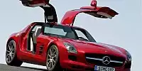 Bild zum Inhalt: Wieder ein echter Flügeltürer - der neue Mercedes-Benz SLS AMG