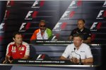 Rubens Barrichello Franz Tost (Teamchef) Vijay Mallya (Teameigentümer) (Ferrari) (Toro Rosso) (Force India) (Brawn) 