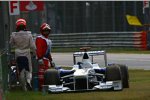 Robert Kubica (BMW Sauber F1 Team) bleibt stehen