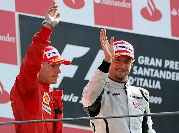 Titel-Bild zur News: Kimi Räikkönen und Jenson Button
