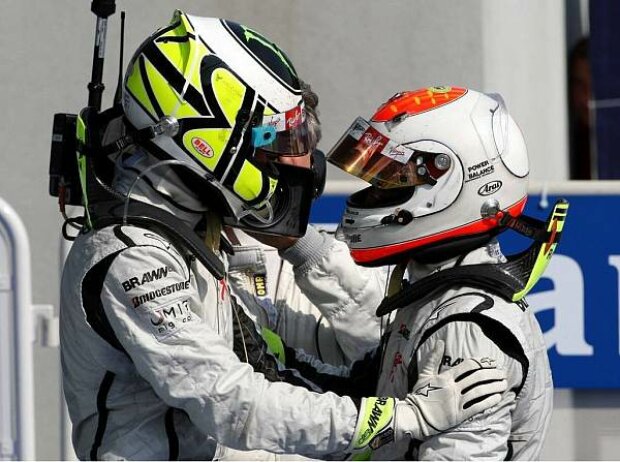 Jenson Button, Rubens Barrichello Jenson Button, Rubens Barrichello