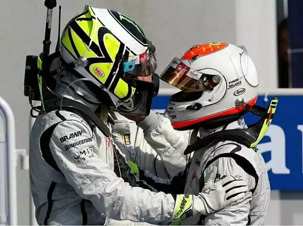 Titel-Bild zur News: Jenson Button, Rubens Barrichello