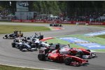 Giancarlo Fisichella (Ferrari) und Jarno Trulli (Toyota) 