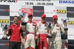 Podium mit Sieger Jules Bianchi