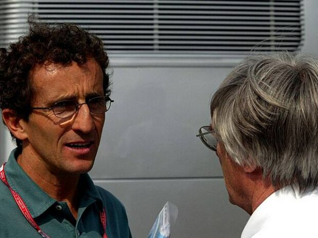 Alain Prost und Bernie Ecclestone