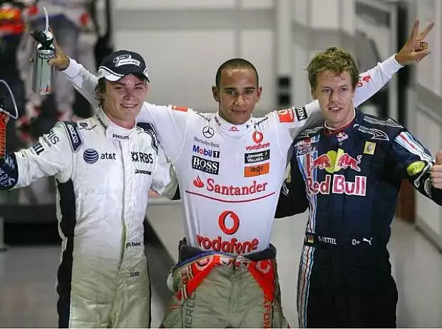 Nico Rosberg, Lewis Hamilton und Sebastian Vettel Titel-Bild zur News: Nico Rosberg, Lewis Hamilton und Sebastian Vettel