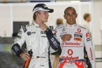 Nico Rosberg (Williams) und Lewis Hamilton (McLaren-Mercedes) 