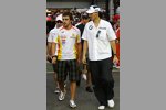 Fernando Alonso (Renault) und Robert Kubica (BMW Sauber F1 Team) 