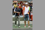 Nico Rosberg (Williams) und Adrian Sutil (Force India) 
