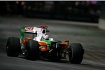 Adrian Sutil (Force India) nach der Kollision mit Nick Heidfeld