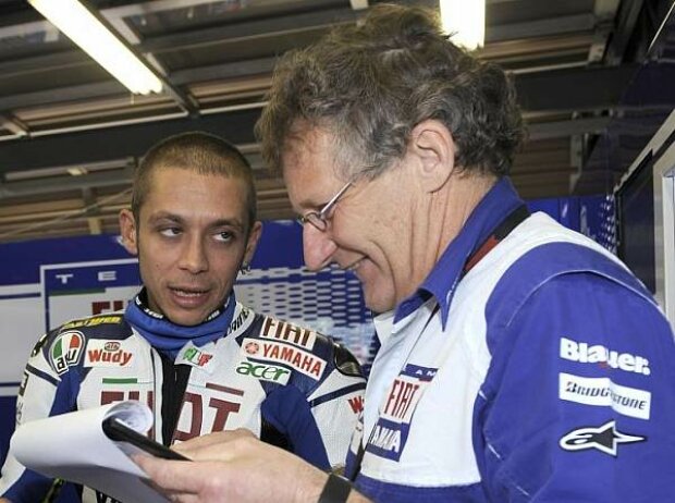Titel-Bild zur News: Valentino Rossi und Jeremy Burgess