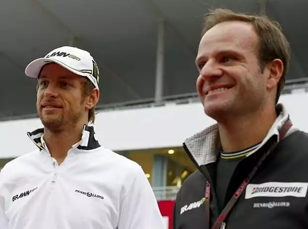 Jenson Button, Rubens Barrichello Titel-Bild zur News: Jenson Button, Rubens Barrichello