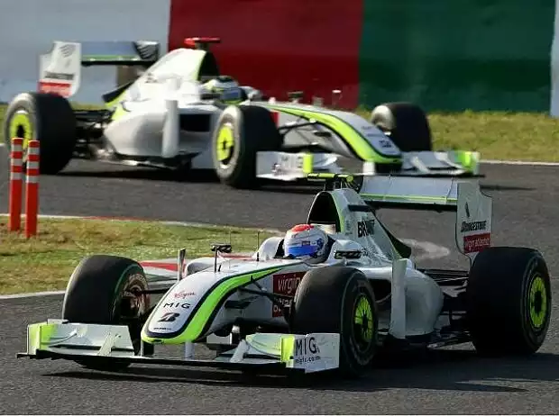 Titel-Bild zur News: Rubens Barrichello und Jenson Button
