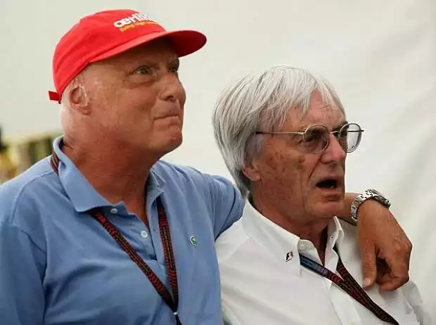 Titel-Bild zur News: Niki Lauda mit Bernie Ecclestone