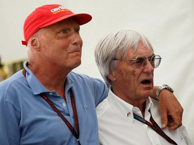 Titel-Bild zur News: Niki Lauda mit Bernie Ecclestone