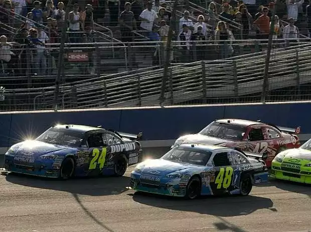 Jimmie Johnson, Jeff Gordon, Mark Martin, Juan Pablo Montoya Titel-Bild zur News: Jimmie Johnson, Jeff Gordon, Mark Martin, Juan Pablo Montoya