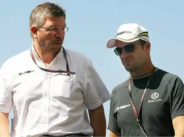 Titel-Bild zur News: Ross Brawn und Rubens Barrichello