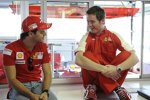  Felipe Massa (Ferrari) und Fahrzeugingenieur Rob Smedley