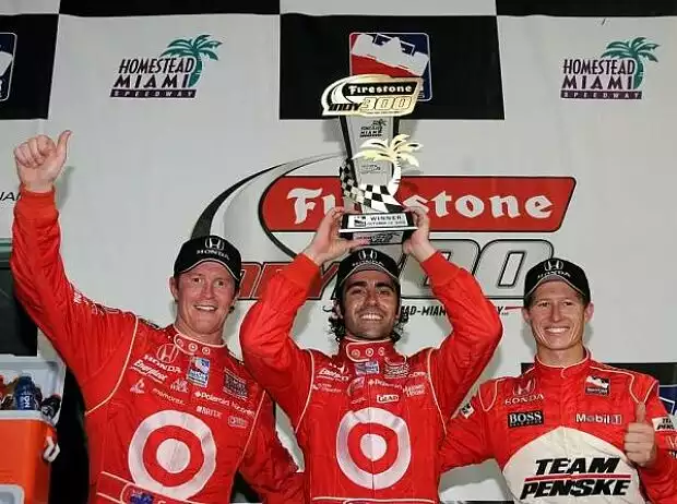 Dario Franchitti, Scott Dixon, Ryan Briscoe Titel-Bild zur News: Dario Franchitti, Scott Dixon, Ryan Briscoe