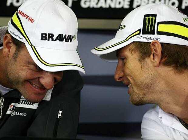 Jenson Button, Rubens Barrichello Jenson Button, Rubens Barrichello