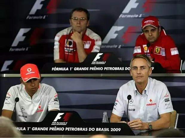 Lewis Hamilton, Stefano Domenicali, Martin Whitmarsh und Felipe Massa Titel-Bild zur News: Lewis Hamilton, Stefano Domenicali, Martin Whitmarsh und Felipe Massa