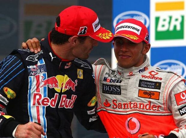 Titel-Bild zur News: Mark Webber, Lewis Hamilton