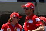 Kimi Räikkönen un d Giancarlo Fisichella (Ferrari) 