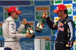 Robert Kubica (BMW Sauber F1 Team) und Mark Webber (Red Bull) 