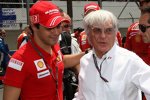 Felipe Massa (Ferrari) und Bernie Ecclestone (Formel-1-Chef)