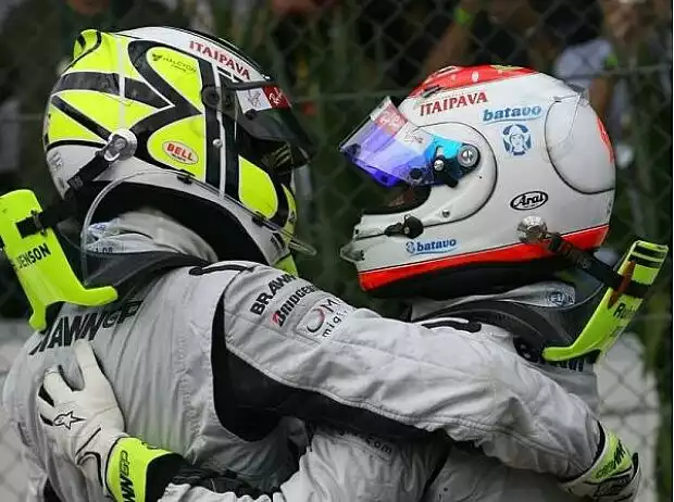 Rubens Barrichello, Jenson Button Titel-Bild zur News: Rubens Barrichello, Jenson Button
