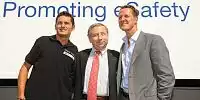 Giancarlo Fisichella, Jean Todt und Michael Schumacher
