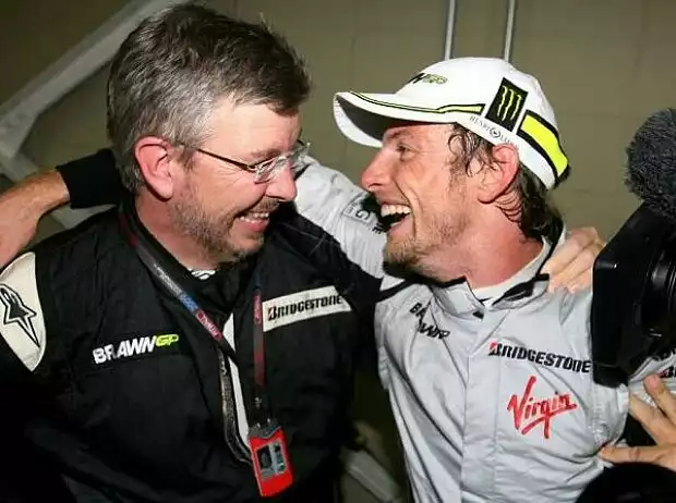 Ross Brawn und Jenson Button Titel-Bild zur News: Ross Brawn und Jenson Button