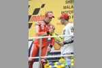 Casey Stoner (Ducati) und Valentino Rossi (Yamaha)