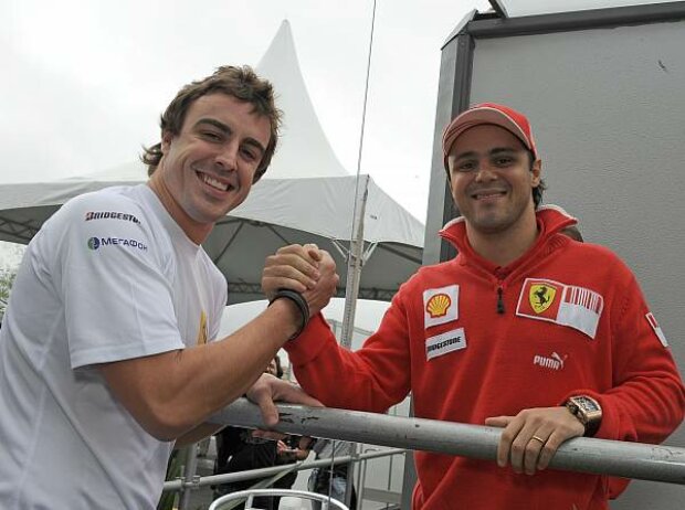 Titel-Bild zur News: Fernando Alonso und Felipe Massa
