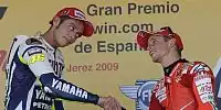 Bild zum Inhalt: Rossi kokettiert mit Wechsel zu Ducati