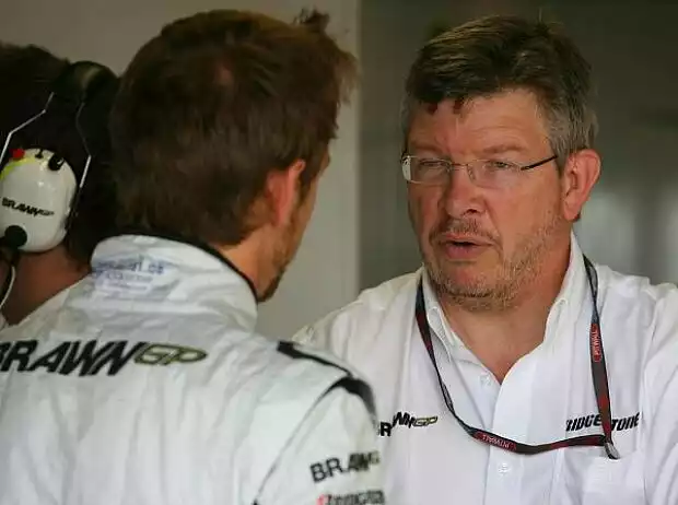 Titel-Bild zur News: Jenson Button und Ross Brawn