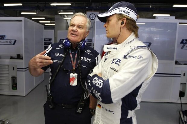 Nico Rosberg Patrick Head (Teammitbesitzer)   F1Williams AT&T Williams F1 ~30-Prozent-Teilhaber Patrick Head (links) ist nicht mehr bei allen Rennen anwesend~ 