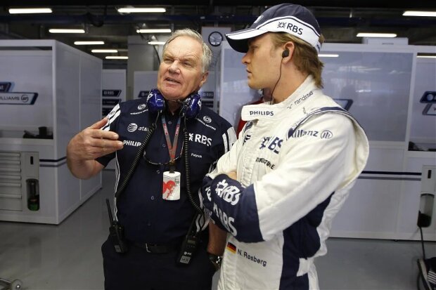 Nico Rosberg Patrick Head (Teammitbesitzer) F1Williams AT&T Williams F1 ~30-Prozent-Teilhaber Patrick Head (links) ist nicht mehr bei allen Rennen anwesend~ Nico Rosberg Patrick Head (Teammitbesitzer) F1Williams AT&T Williams F1 ~30-Prozent-Teilhaber Patrick Head (links) ist nicht mehr bei allen Rennen anwesend~